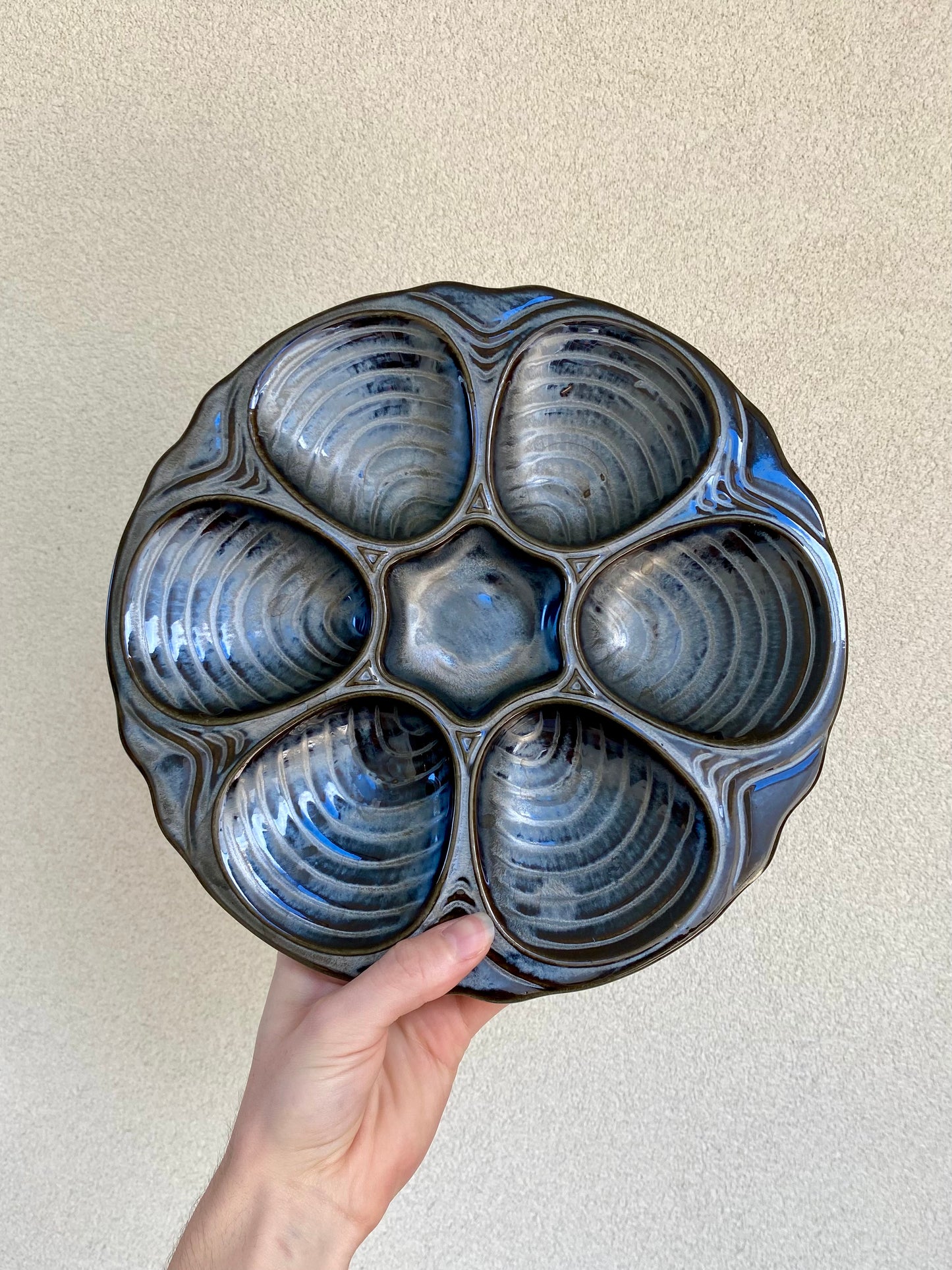 Vintage Hall Oyster Plate