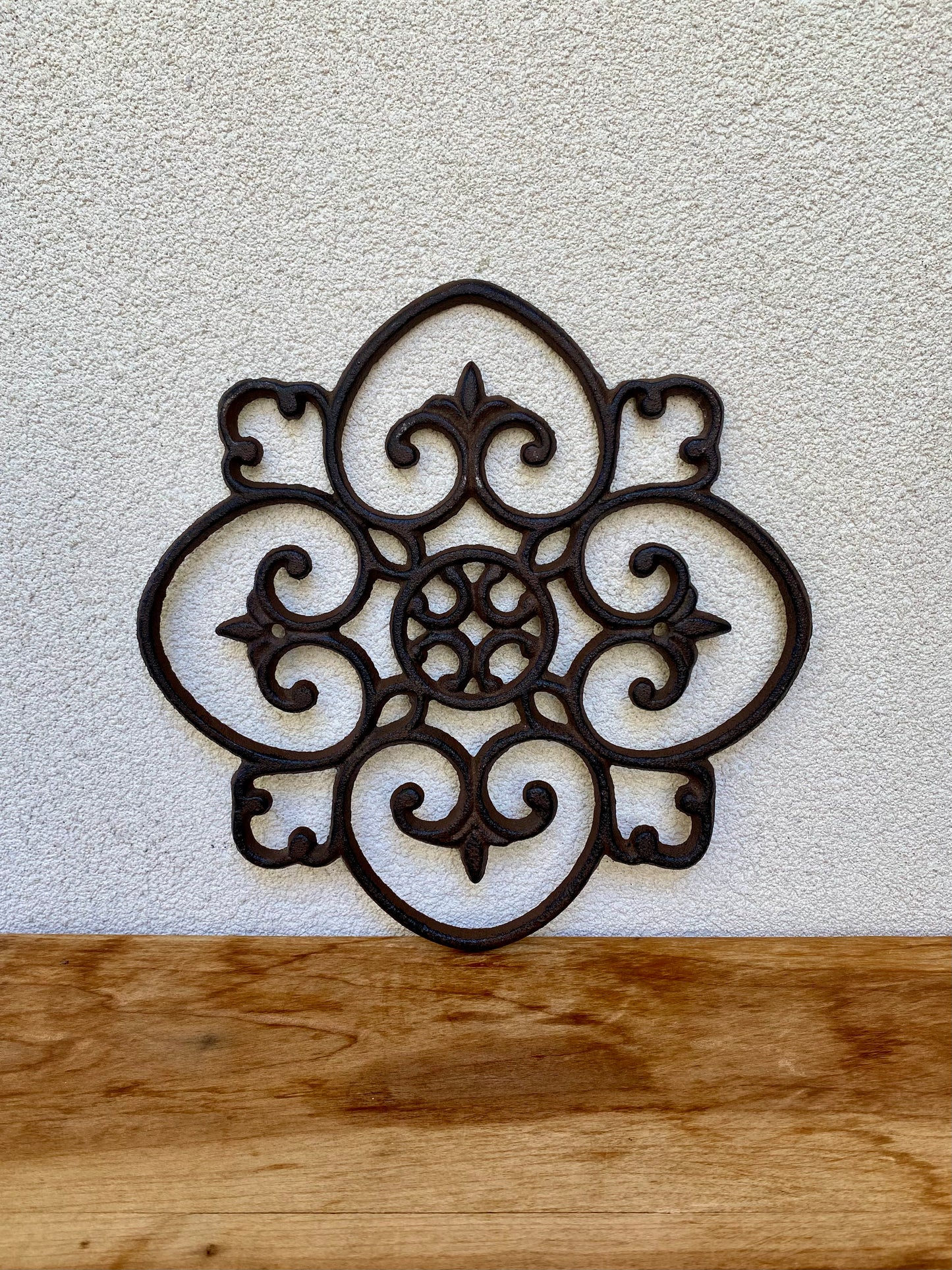 Cast Iron Garden Wall Scroll