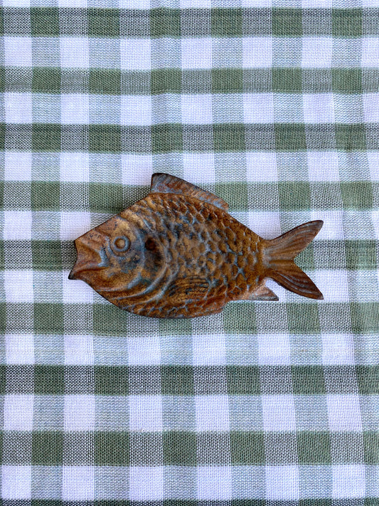 Brass Fish Ashtray Dish